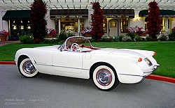 1954 white corvette